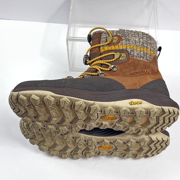 Merrell Winter Boots Siren 4 Thermo Mid Waterproof Womens 10 Brown Insulated - Picture 5 of 15